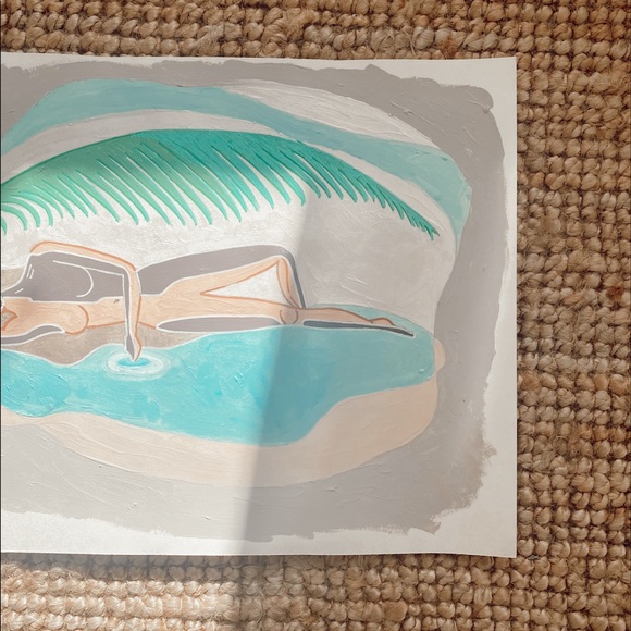 ORIGINAL ABSTRACT acrylic painting - Picture 3 of 3